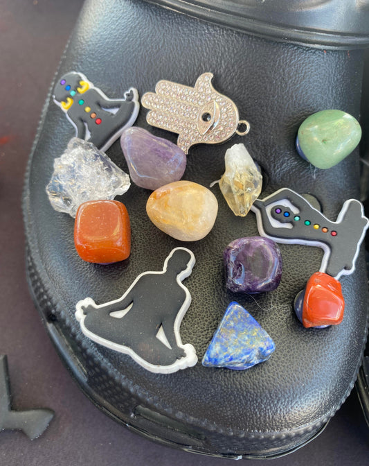 Jah's Crystal Croc Pins