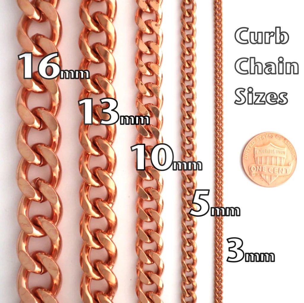 Copper Cuban Link Necklaces